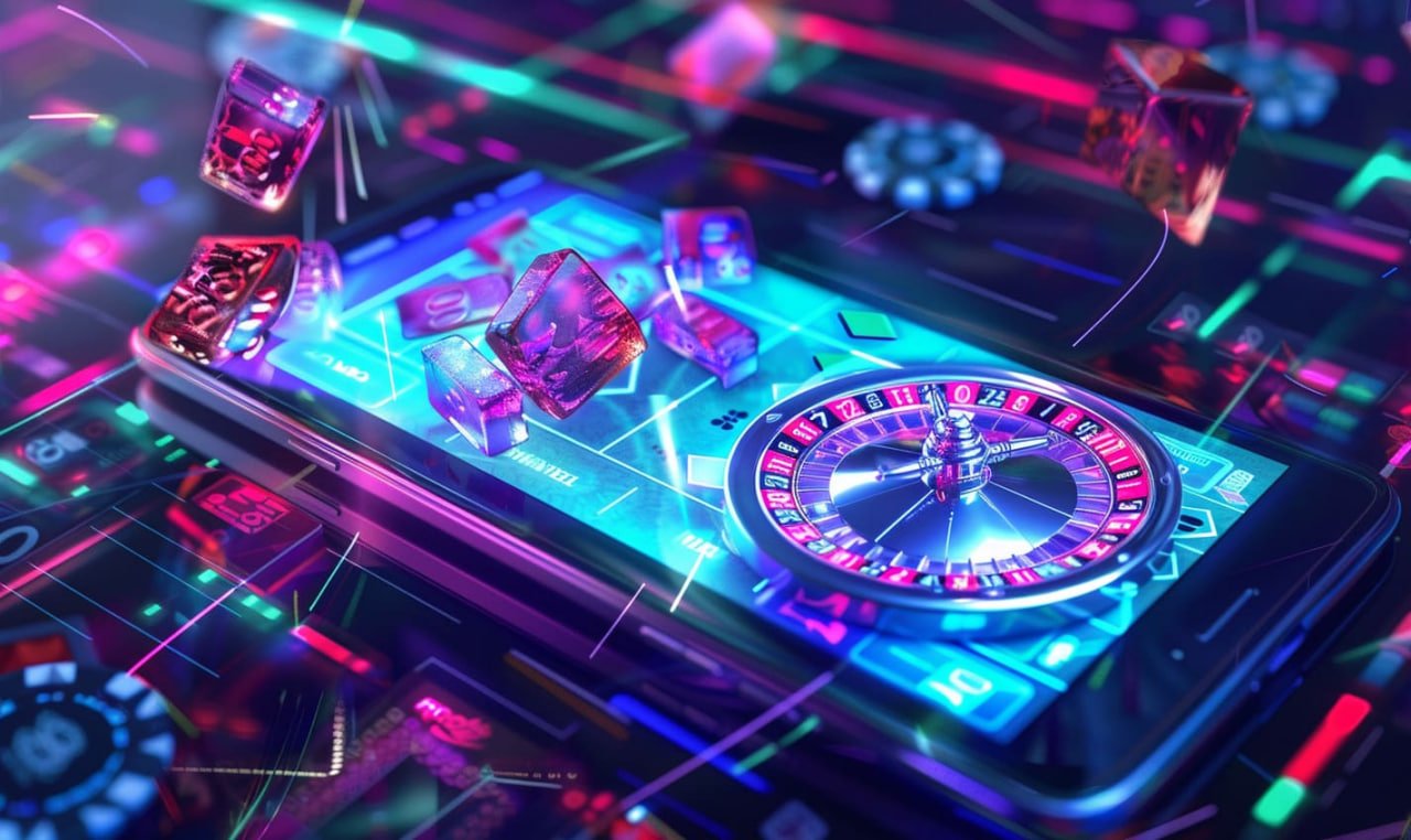 Pemain menikmati permainan kartu di meja casino virtual